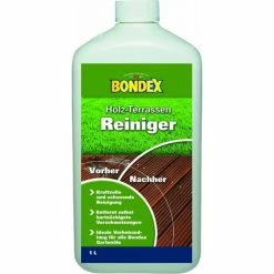 Bondex Terrassen Reiniger Farblos 1 L, Farblos Holzreiniger Grundreiniger
