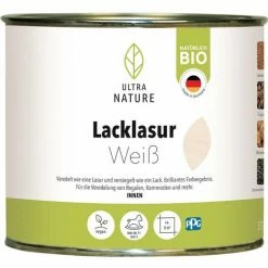 Bondex Ultra Nature Lacklasur Weiss 0,375 L 682353 Veredelung Versiegelung Bio Qualität