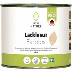 Bondex Ultra Nature Lacklasur Farblos 0,375 L Veredelung Versiegelung Bio Qualität