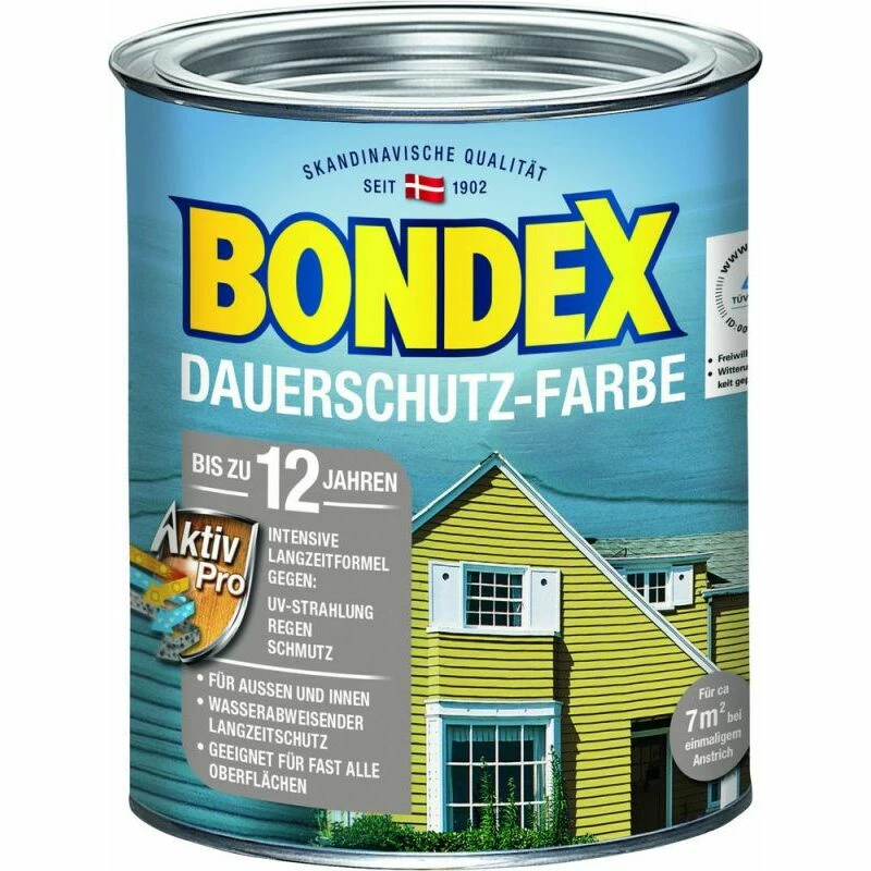 Bondex Dauerschutz-Holzfarbe Schneeweiß 0,75 l - 329893 Bondex Dauerschutz-Holzfarbe Schneeweiß 0,75 L - 329893 -BONDEX SHOP bondex dauerschutz holzfarbe schneeweiss 075 l 329893 L 850259 2500927 1