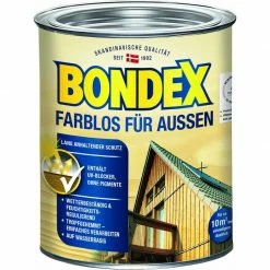 Bondex Farblos Für Außen 750 Ml, Farblos Holzschutzfarbe Holzschutz