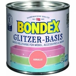 Bondex Glitzer - Basis 500 Ml, Koralle Holzfarbe Effektfarbe Glitzerfarbe
