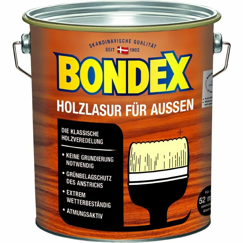 Bondex Holzlasur Für Außen 4 L Mahagoni Holzschutz 2 Bondex Holzlasur Für Außen 4 L Mahagoni Holzschutz – Bild 2