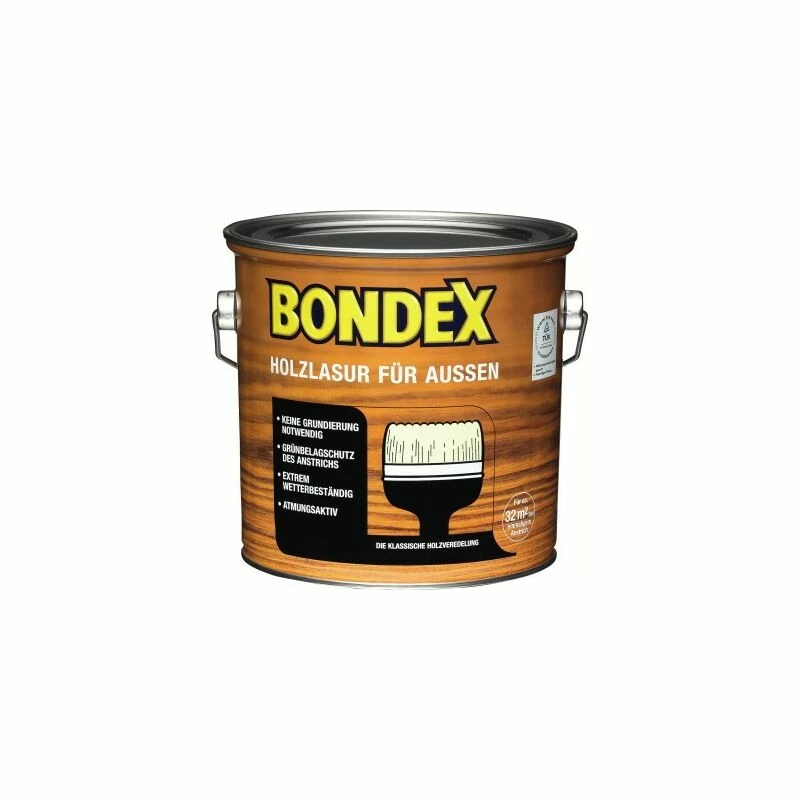 BONDEX Holzlasur Für Außen"-"4,0 Ltr. Dunkelgrau"-"80352100260.36 1 BONDEX Holzlasur Für Außen"-"4,0 Ltr. Dunkelgrau"-"80352100260.36