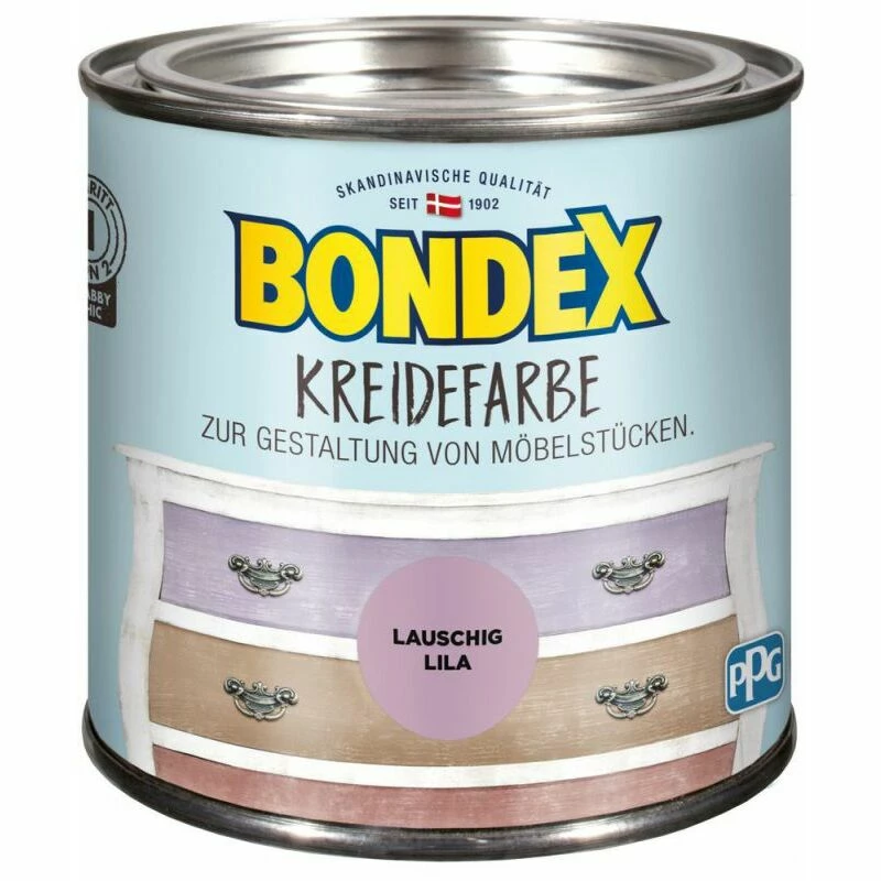 Bondex Kreidefarbe Lauschig Lila 0,5 L - 386531 1 Bondex Kreidefarbe Lauschig Lila 0,5 L - 386531