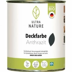 Bondex Ultra Nature Deckfarbe Anthrazit 0,75 L Innen Aussen Bio Qualität Spielzeug