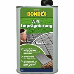 Bondex WPC Imprägnierung 1 L, Farblos Versiegelung Holz Kunststoff